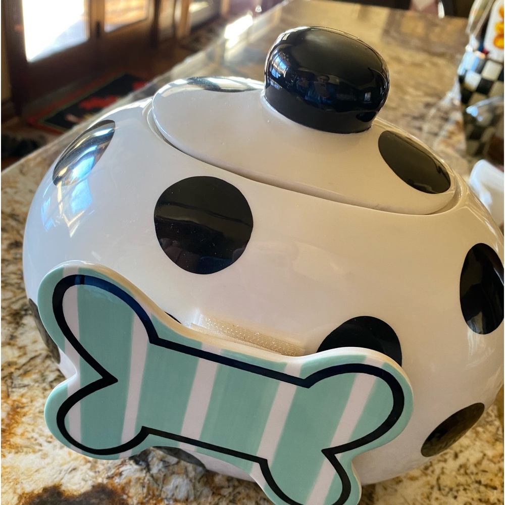 Coton Colors Cookie Jar w/ dog bone attachment
